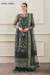 BAROQUE SOFT NET HEAVILY EMBROIDERY DRESS 3 PIECE